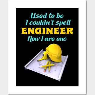 Funny Engineer Profession Posters and Art